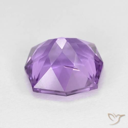 Amethyst Gemstone in 11 x 10.5 mm Size for Sale, Amethyst Stone in Medium Purplish Violet Color