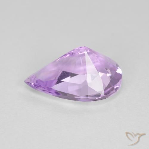 Amethyst Gemstone in 11.9 x 8.4 mm Size for Sale, Amethyst Stone in Medium Violet Color