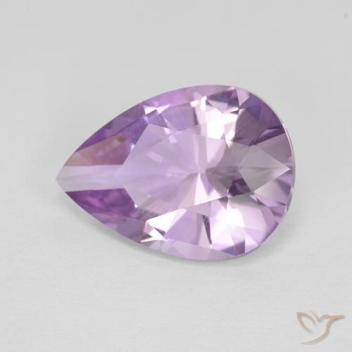 3.52ct Natural Iris Violet Amethyst, Pear Shape, VVS-VS