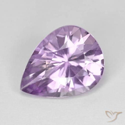 3.35ct Natural Iris Violet Amethyst, Pear Shape, VVS
