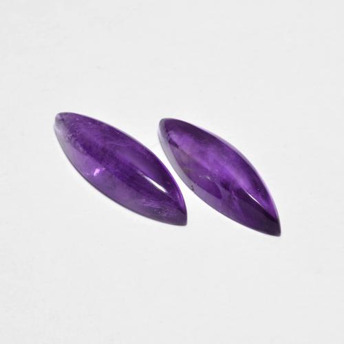 3.78 ct Marquise Cabochon Amethyst, 15.1 x 4.7 mm From Brazil, Photo A