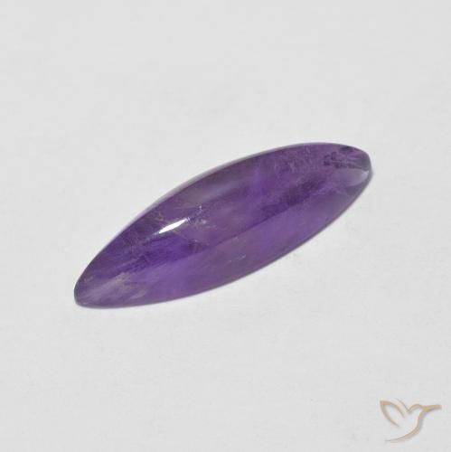 1.98 ct Violet Amethyst Stone, Natural Amethyst in Marquise Cabochon Shape for Sale