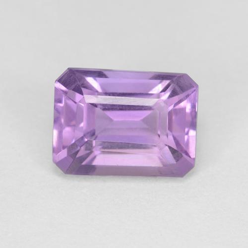 1,62 ct octagonschliff violetter Amethyst aus Brasilien, Größe 8 x 6mm, Garantiert natürlicher Edelstein, VVS Reinheit, 1 Stück Amethyst in Mittelrosa Violett Farbe, Mohs-Härte von 7 Geeignet für den täglichen Gebrauch im Schmuck, Februar Geburtsstein, Photo A