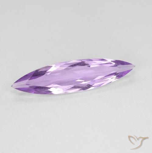 2.05 ct Violet Amethyst Stone, Natural Amethyst in Marquise Facet Shape for Sale