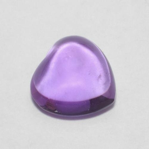 0.72 ct Violet Amethyst Stone, Natural Amethyst in Heart Cabochon Shape for Sale