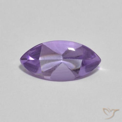 Ametista viola taglio marquise da 1,57 ct dal Brasile, dimensione 11,8 x 5,9mm, pietra preziosa naturale non trattati , purezza Transparent, Ametista Marquise Buff-Top da 1 pz, durezza Mohs di 7 adatto per gioielli da indossare ogni giorno, Sblocca Chakra della Corona, Photo A