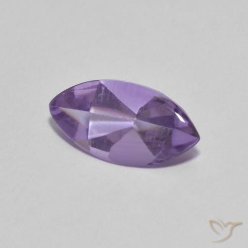 1.57 ct Violet Amethyst Stone, Natural Amethyst in Marquise Buff-Top Shape for Sale