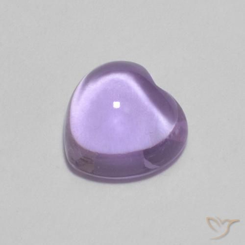 0.92 ct Heart Cabochon Amethyst, 6.2 x 6.1 mm From Brazil, Photo A