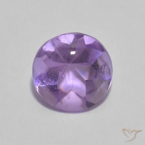 1.33ct Natural Medium Violet Amethyst, Round, Transparent