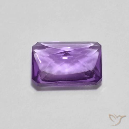 Amethyst Gemstone in 8 x 6 mm (calibrated) Size for Sale, Amethyst Stone in Intense Violet Color