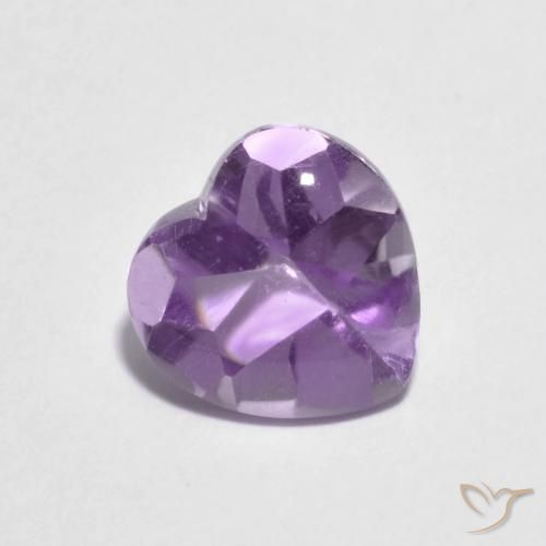 1.97ct Natural Iris Violet Amethyst, Heart, Transparent