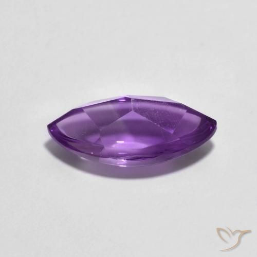 Amethyst Gemstone in 12 x 6 mm (calibrated) Size for Sale, Amethyst Stone in Medium Light Purplish-Violet Color