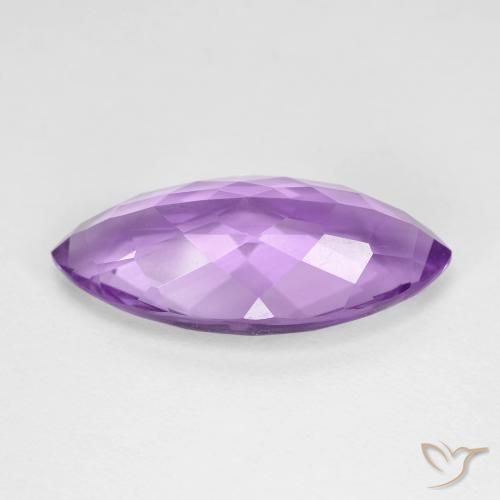 Amethyst Gemstone in 20 x 10 mm (calibrated) Size for Sale, Amethyst Stone in Deep Purplish Violet Color