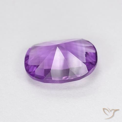 Amethyst Gemstone in 10 x 8 mm (calibrated) Size for Sale, Amethyst Stone in Medium Purplish Violet Color