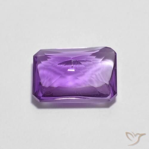 Amethyst Gemstone in 8 x 6 mm (calibrated) Size for Sale, Amethyst Stone in Medium Dark-Violet Color