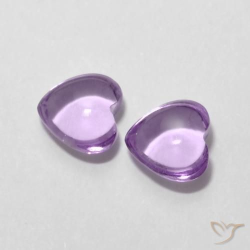 Amethyst Gemstones in 6 x 6 mm (calibrated) Size for Sale, Amethyst Stones in Medium Pinkish Violet Color