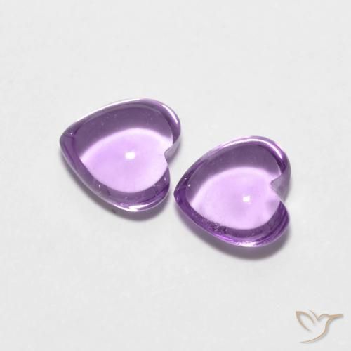 Amethyst Gemstones in 6 x 6 mm (calibrated) Size for Sale, Amethyst Stones in Pinkish Violet Color