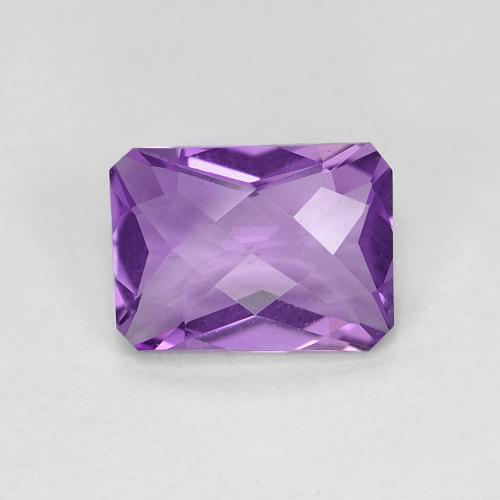 Améthyste Violet octagon checkerboard 1,21 ct du Brésil, dimension 8 x 5,9mm, pierre gemme naturelle Non traité, pureté vvs, 1 pièce Améthyste de couleur Pourpre violacé moyen, dureté Mohs de 7 convient aux bijoux de tous les jours, pierre de sagesse, Pierre de l'esprit, Photo A