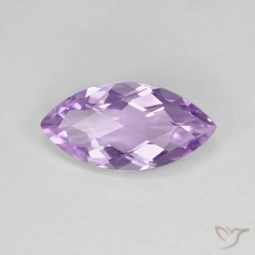 2.44 ct Marquise Checkerboard Amethyst, 14 x 7.1 mm From Brazil, Photo A