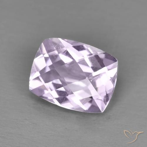 2.02 ct Violet Amethyst Stone, Natural Amethyst in Cushion Checkerboard Shape for Sale
