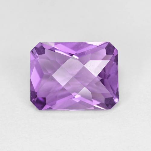 2 ct Octagon Checkerboard Amethyst, 9.1 x 7.1 mm From Brazil, Photo A