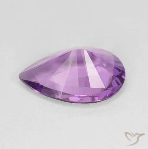 Amethyst Gemstone in 14.8 x 10.4 mm Size for Sale, Amethyst Stone in Light-Medium Violet Color