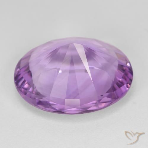 Amethyst Gemstone in 20.4 x 16.7 mm Size for Sale, Amethyst Stone in Pinkish Violet Color