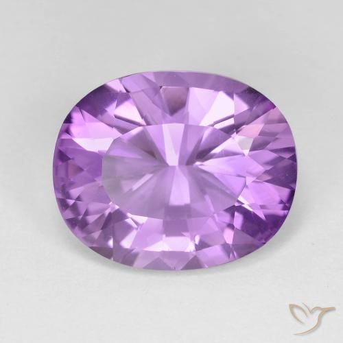 6.63ct Natural Purplish Violet Amethyst, Oval, VVS-VS