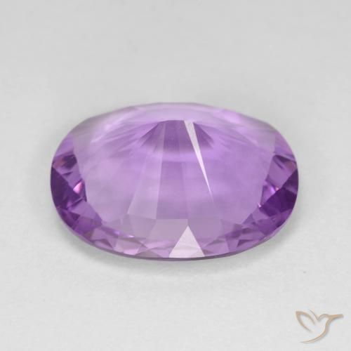 Amethyst Gemstone in 14.9 x 12.2 mm Size for Sale, Amethyst Stone in Purplish Violet Color