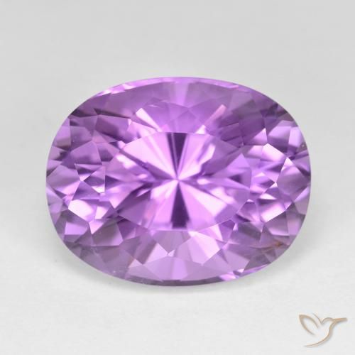 12.86ct Natural Medium Purplish Violet Amethyst, Oval, VVS-VS