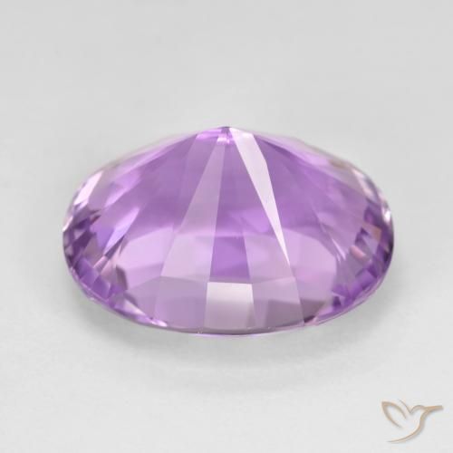 Amethyst Gemstone in 17.1 x 13.5 mm Size for Sale, Amethyst Stone in Medium Purplish Violet Color