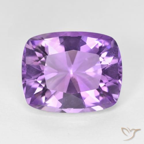 7.52ct Cushion-cut Violet Amethyst from Brazil, Dimension 14.5 x 11.7mm, VVS Clarity, Natural untreated gemstone, 1pc Amethyst in Medium Violet Color, Mohs Hardness of 7 suitable for daily wear jewelry, February Birthstone, Photo A