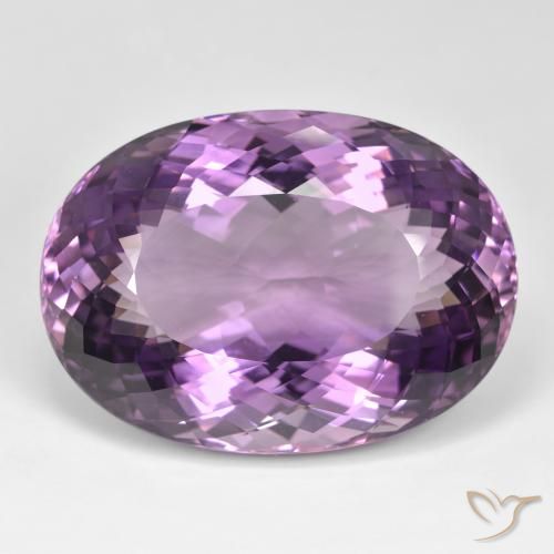105.24ct Natural Light-Medium Violet Amethyst, Oval, IF