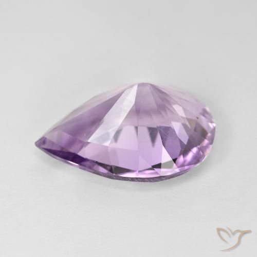 Amethyst Gemstone in 16.7 x 12.2 mm Size for Sale, Amethyst Stone in Light-Medium Violet Color