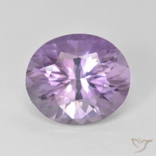 5.07ct Natural Light Violet Amethyst, Oval, VS