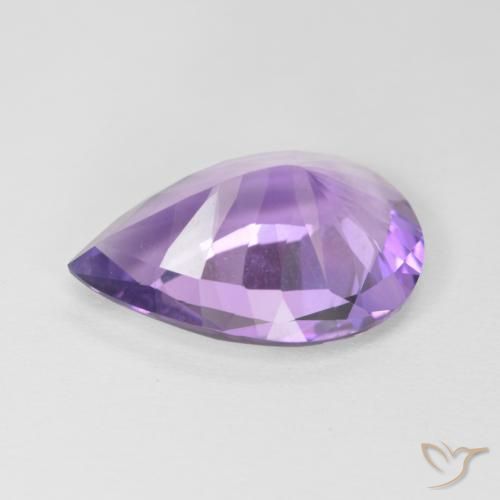 Amethyst Gemstone in 15.7 x 11.1 mm Size for Sale, Amethyst Stone in Medium Violet Color