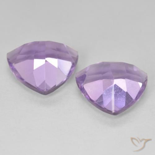 Amethyst Gemstones in 10 x 10 mm (calibrated) Size for Sale, Amethyst Stones in Pinkish Violet Color