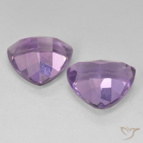 Amethyst Gemstones in 10 x 10 mm (calibrated) Size for Sale, Amethyst Stones in Eggplant Violet Color
