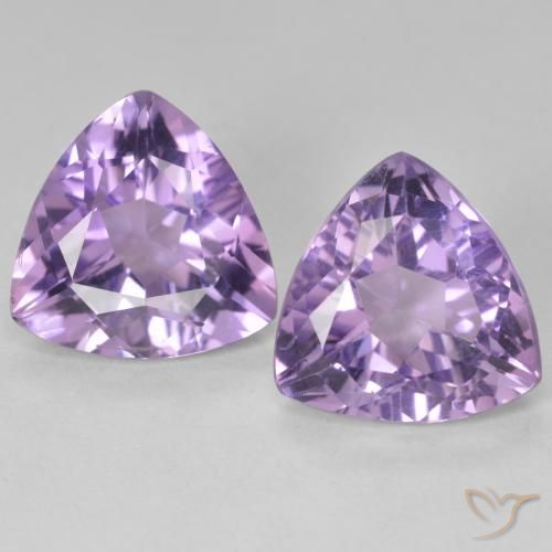 5.57ctw Natural Eggplant Violet Amethyst, Trillion, VVS-VS