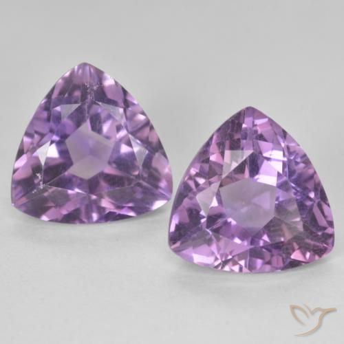 5.63ctw Natural Medium Violet Amethyst, Trillion, VS