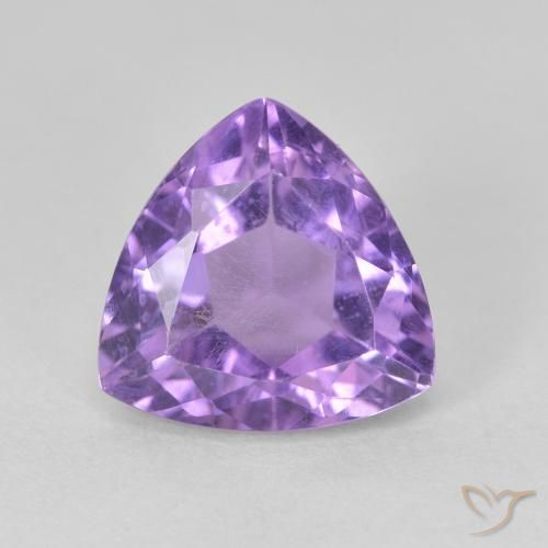 3.21 ct Trillion Cut Amethyst, 10.1 x 10.1 mm From Brazil, Photo A