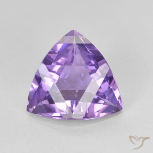 3.06ct Natural Vivid Violet Amethyst, Trillion, VVS-VS