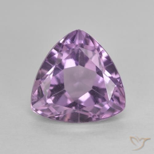 3.18ct Natural Pinkish Violet Amethyst, Trillion, VVS