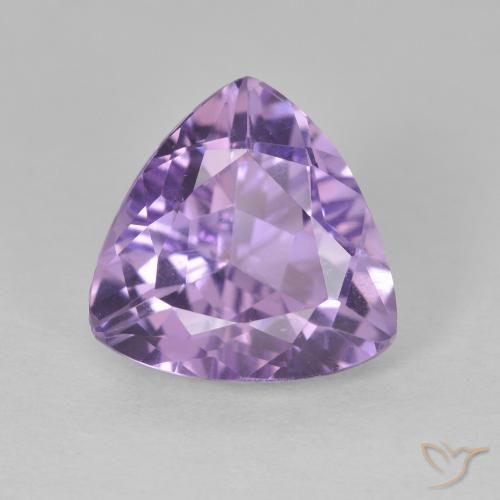 2.90ct Natural Medium Violet Amethyst, Trillion, VS