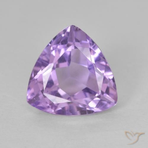 2.98ct Natural Medium Violet Amethyst, Trillion, VS