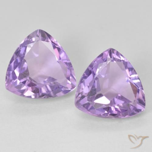 5.86ctw Natural Deep Iris Violet Amethyst, Trillion, VVS-VS