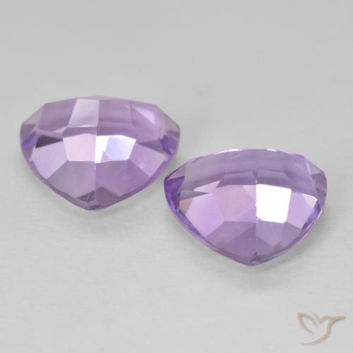 Amethyst Gemstones in 10 x 10 mm (calibrated) Size for Sale, Amethyst Stones in Deep Iris Violet Color