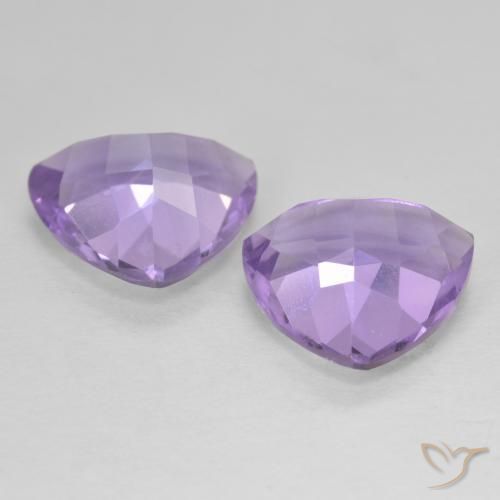 Amethyst Gemstones in 10 x 10 mm (calibrated) Size for Sale, Amethyst Stones in Deep Violet Hue Color