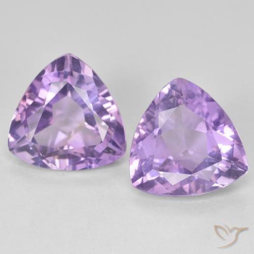 5.82ctw Natural Eggplant Violet Amethyst, Trillion, VVS-VS