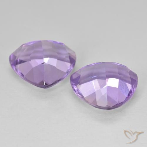 Amethyst Gemstones in 10 x 10 mm (calibrated) Size for Sale, Amethyst Stones in Eggplant Violet Color